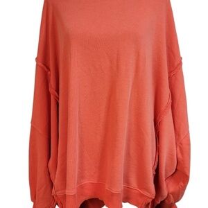 Free People We The Free Scarlet Sun Long Sleeved Sweatshirt
Oversized Size XL